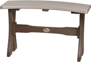 Poly 28 Table Bench Weatherwood Chestnut Brown
