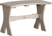 Poly 28 Table Bench Weatherwood