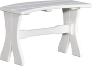 Poly 28 Table Bench White