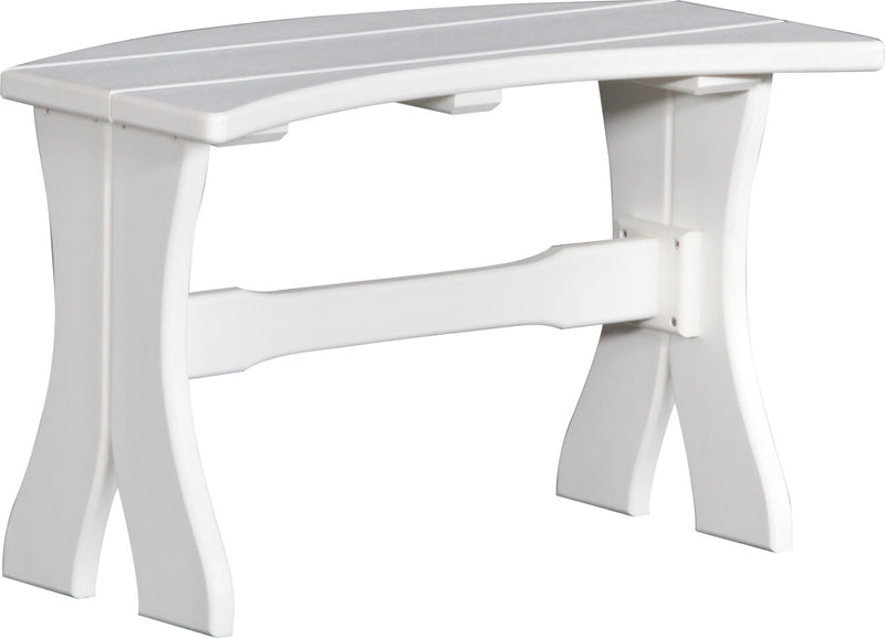 Poly 28 Table Bench White