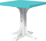 Poly 41 Square Table Aruba Blue White Bar