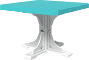 Poly 41 Square Table Aruba Blue White Dining