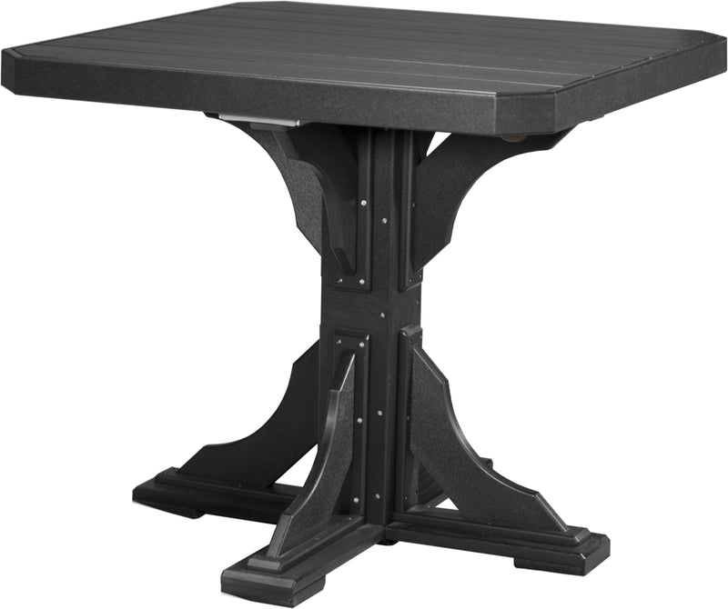 Poly 41 Square Table Black Counter Height