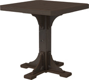 Poly 41 Square Table Brazilian Walnut Bar