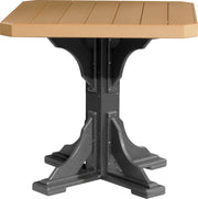 Poly 41 Square Table Cedar Black Counter