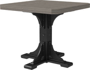 Poly 41 Square Table Coastal Gray Black Counter