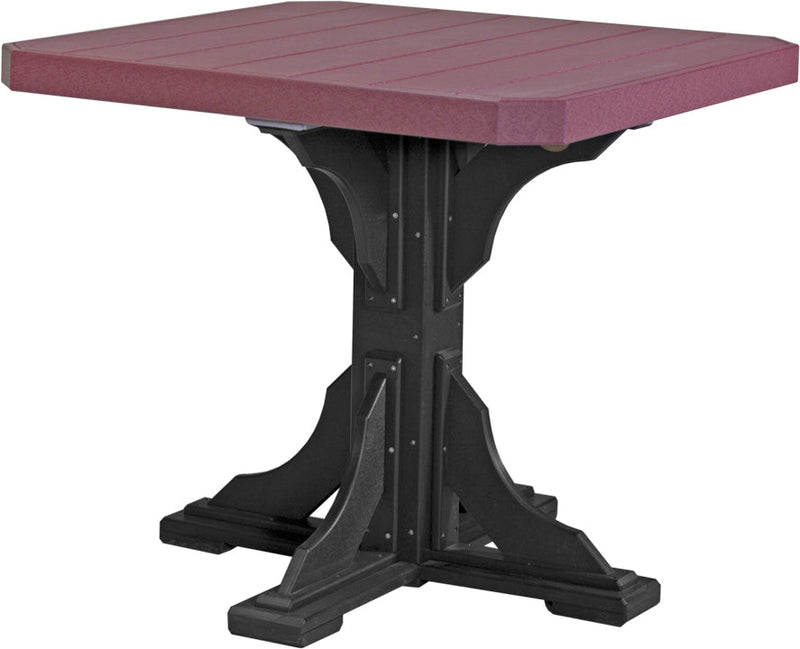 Poly 41 Square Table Cherrywood Black Counter