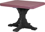 Poly 41 Square Table Cherrywood Black Dining