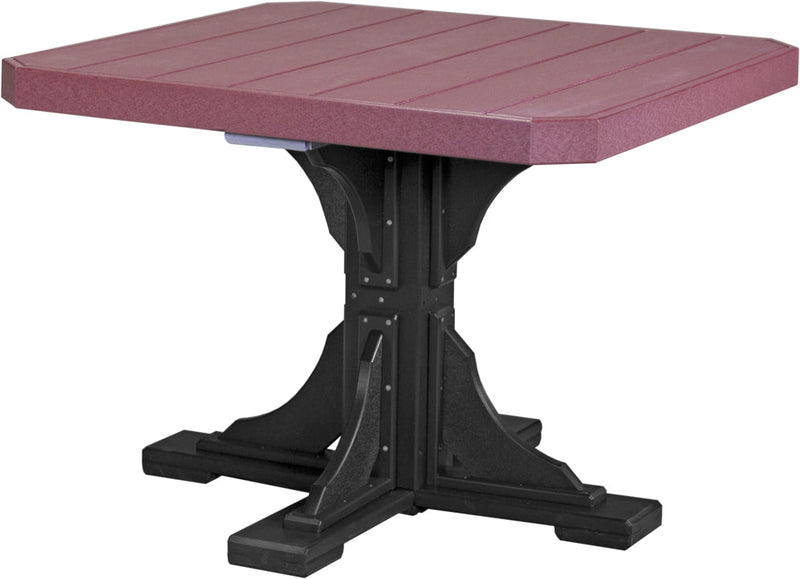 Poly 41 Square Table Cherrywood Black Dining