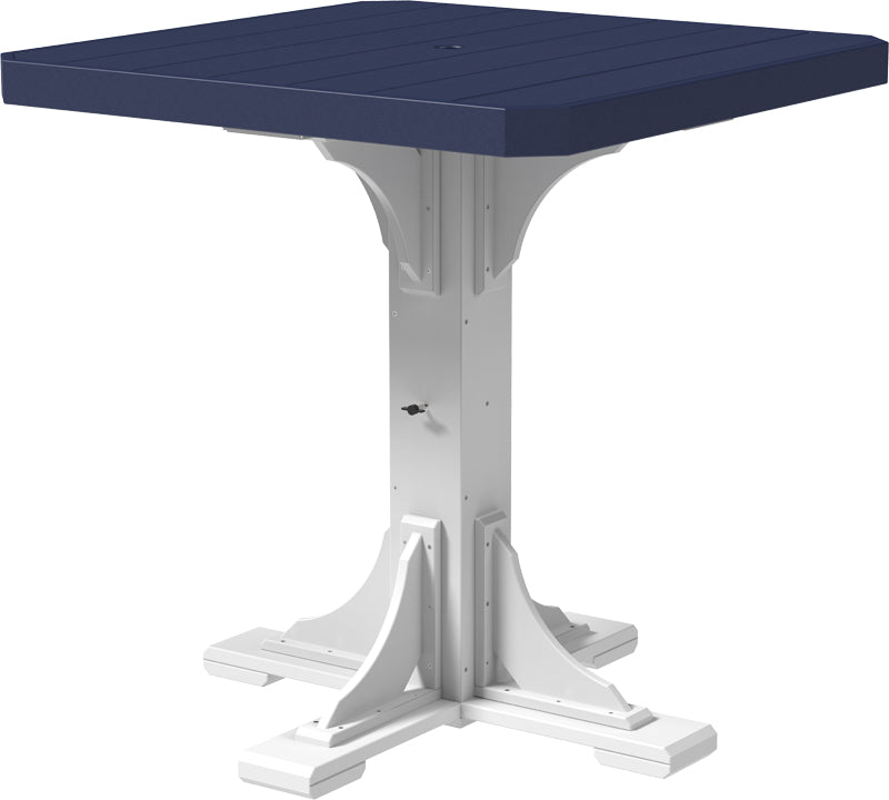 Poly 41 Square Table Patriot Blue White Bar