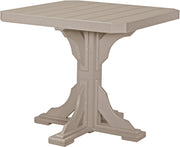 Poly 41 Square Table Weatherwood Counter