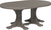 Poly 4 x 6 Oval Table Coastal Gray Dining