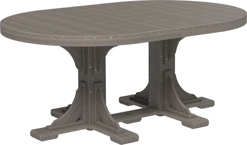 Poly 4 x 6 Oval Table Coastal Gray Dining