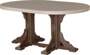 Poly 4 x 6 Oval Table WWCBR Counter