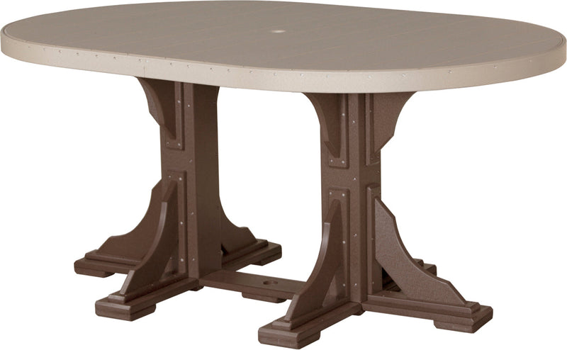 Poly 4 x 6 Oval Table WWCBR Counter