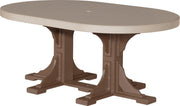 Poly 4 x 6 Oval Table WWCBR Dining