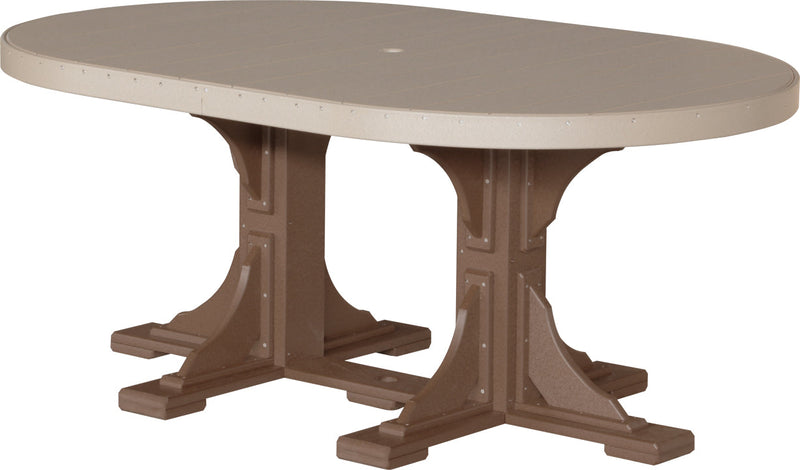 Poly 4 x 6 Oval Table WWCBR Dining