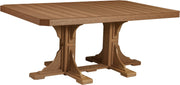 Poly 4 x 6 Rectangular Table Antique Mahogany Dining