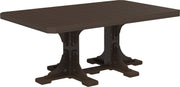 Poly 4 x 6 Rectangular Table Brazilian Walnut Dining