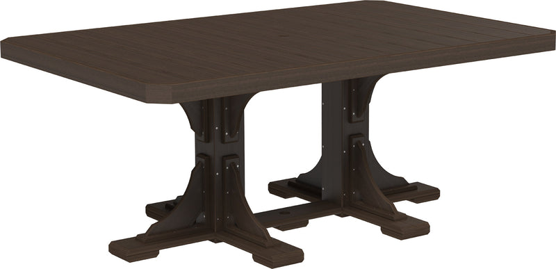 Poly 4 x 6 Rectangular Table Brazilian Walnut Dining