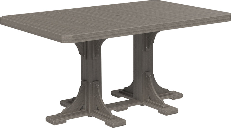Poly 4 x 6 Rectangular Table Coastal Gray Counter