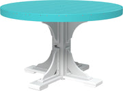 Poly 4 Round Table Aruba Blue White Dining