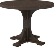 Poly 4 Round Table Brazilian Walnut Counter