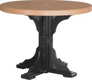 Poly 4 Round Table Cedar Black Counter