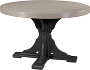 Poly 4 Round Table Weatherwood Black Dining