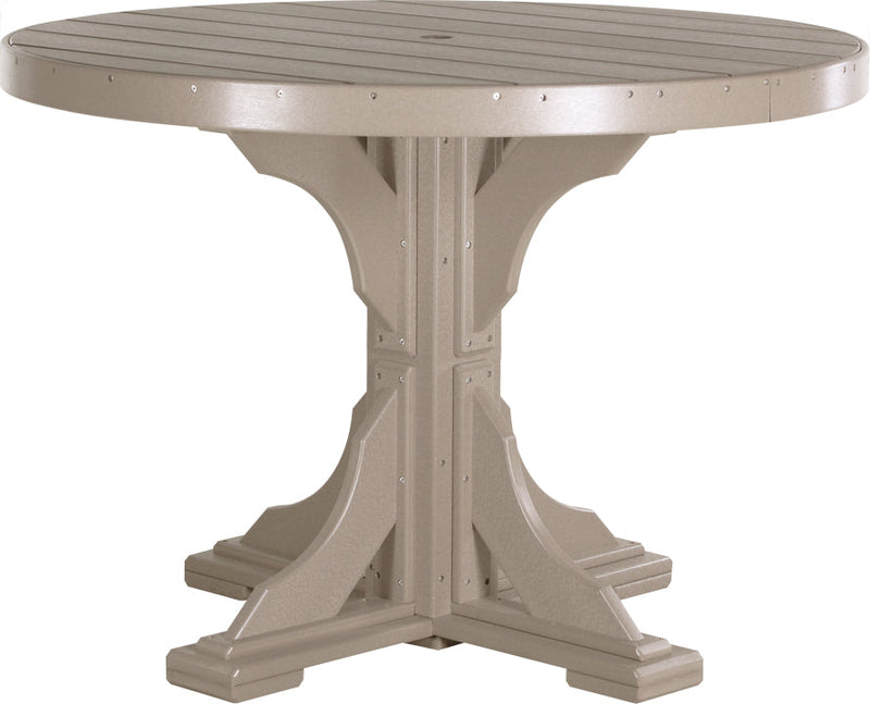 Poly 4 Round Table Weatherwood Dining