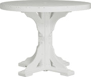 Poly 4 Round Table White Counter