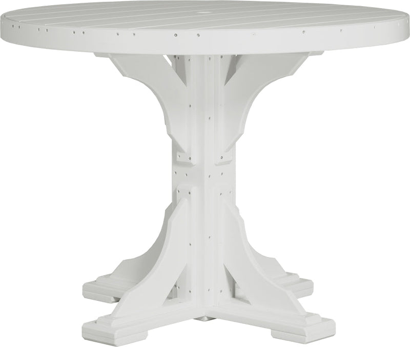 Poly 4 Round Table White Counter