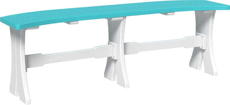 Poly 52 Table Bench Aruba Blue White