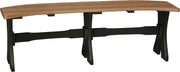 Poly 52 Table Bench Antique Mahogany Black