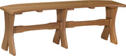 Poly 52 Table Bench Antique Mahogany