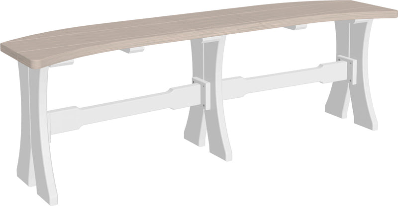 Poly 52 Table Bench Birch White