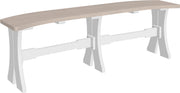 Poly 52 Table Bench Birch White