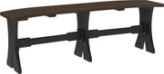 Poly 52 Table Bench Brazilian Walnut Black