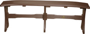 Poly 52 Table Bench Chestnut Brown