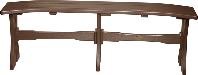 Poly 52 Table Bench Chestnut Brown