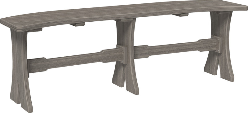 Poly 52 Table Bench Coastal Gray