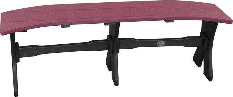 Poly 52 Table Bench Cherrywood Black