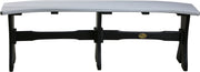 Poly 52 Table Bench Dove Gray Black