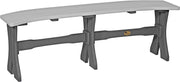 Poly 52 Table Bench Dove Gray Slate