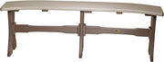 Poly 52 Table Bench Weatherwood Chestnut Brown