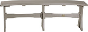 Poly 52 Table Bench Weatherwood