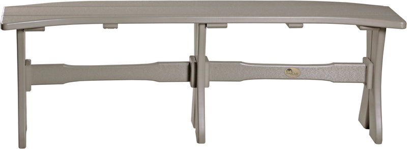 Poly 52 Table Bench Weatherwood