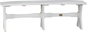 Poly 52 Table Bench White