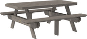 Poly 6 Rectangular Picnic Table Coastal