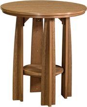 Poly Balcony Table Antique Mahogany